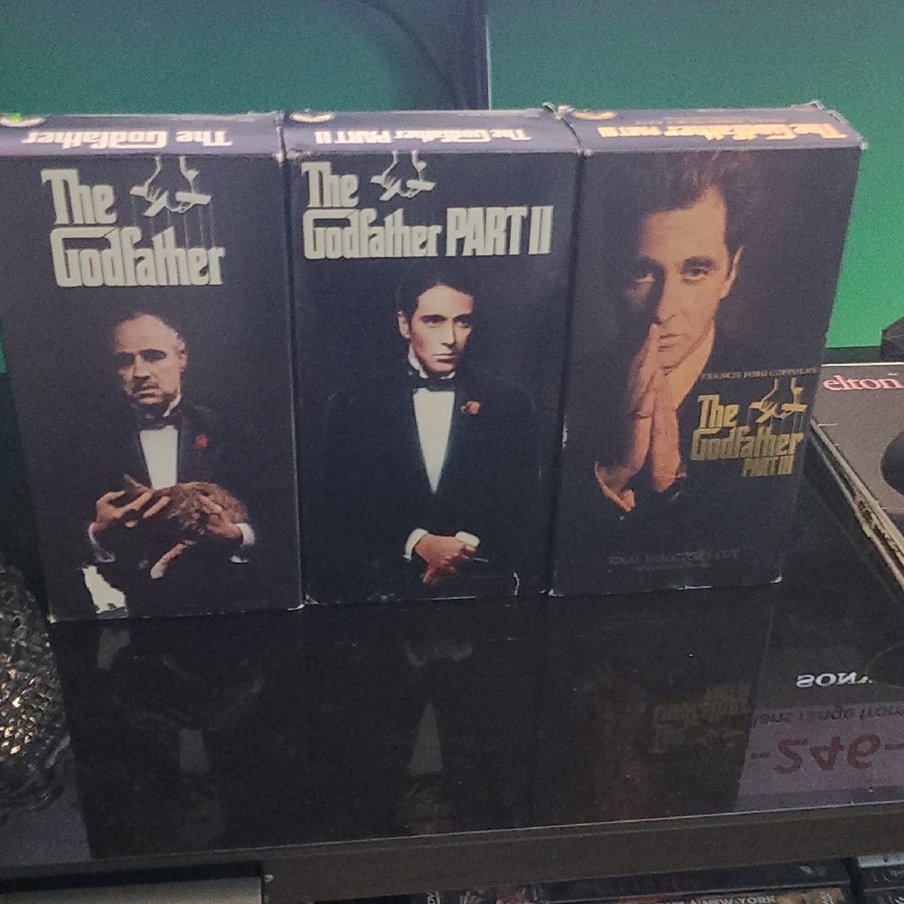 The Godfather Trilogy VHS Set